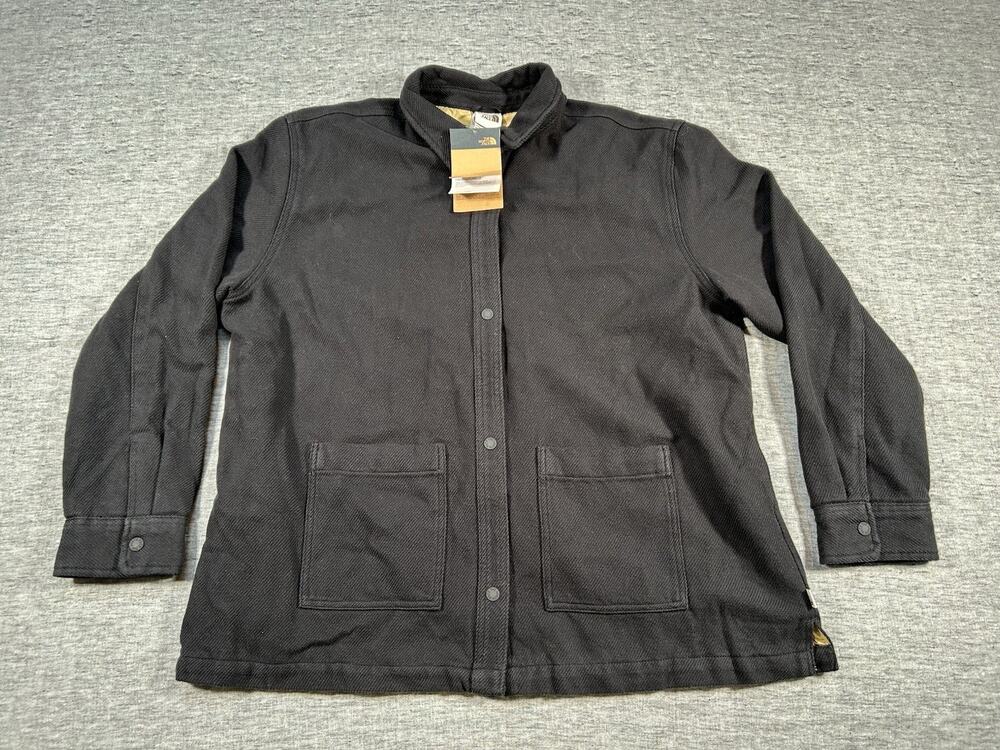 The North Face Valley Twill Utility Shacket Womens XXL Relaxed Fit Black